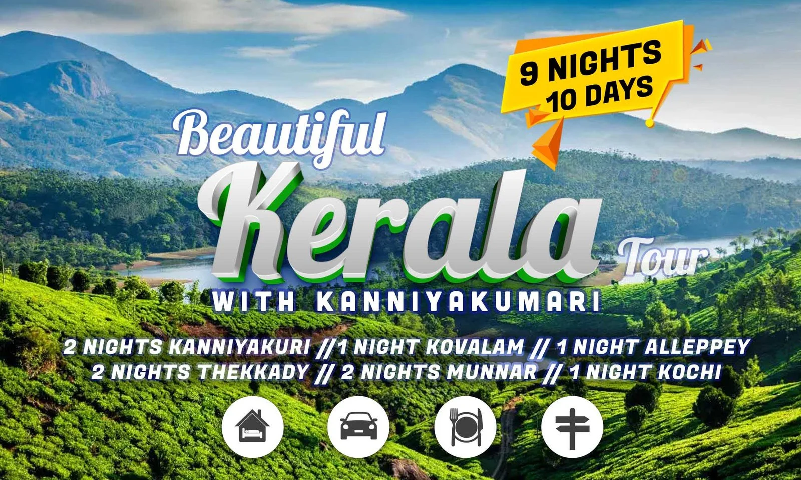 Kerala With Kanniyakumari Tour